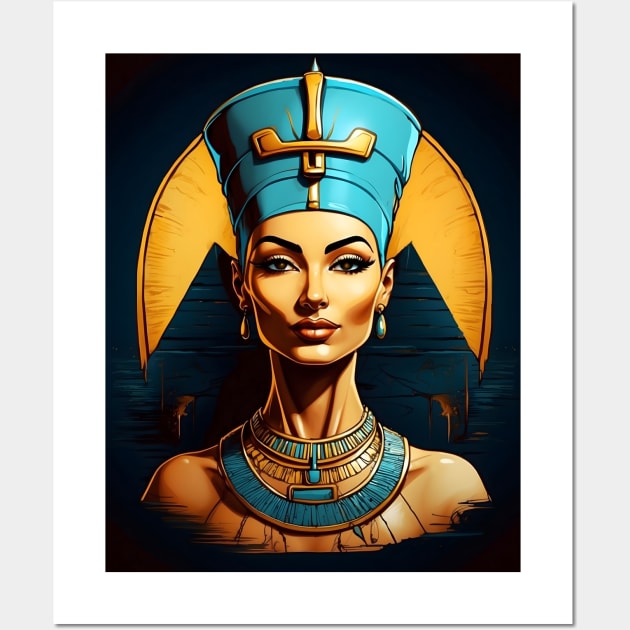 Queen Nefertiti Art Wall Art by VivaLaRetro